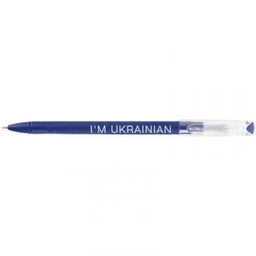 Ручка шариковая Axent Direkt I'm ukrainian, синя Фото 2