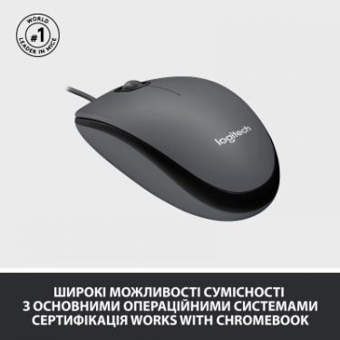 Мышка Logitech M100 USB Black Фото 3