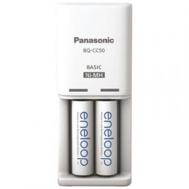 Зарядное устройство для аккумуляторов Panasonic Compact Charger + Eneloop 2AA 2000 mAh Фото