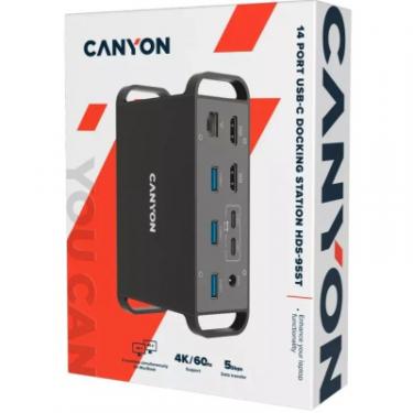 Порт-репликатор Canyon Docking Station with 14 ports, with Type C female* Фото 4