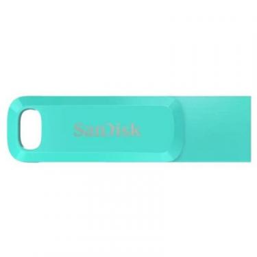 USB флеш накопитель SanDisk 256GB Ultra Dual Drive Go USB 3.1/Type C Green Фото 2