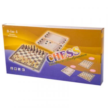 Настольная игра A-Toys 3 в 1 шахи, шашки, нарди Фото 2