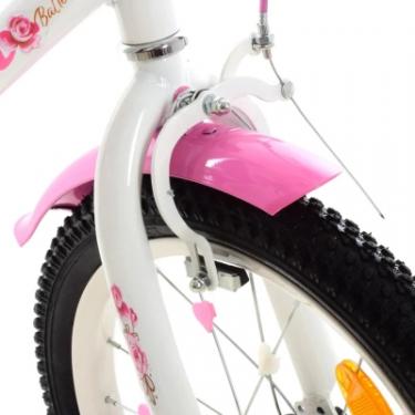 Детский велосипед Prof1 18" Flower Білий з рожевим Фото 5