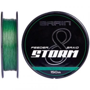Шнур Brain fishing Storm 8X 150m 0.14mm 20lb/9.0kg Green Фото