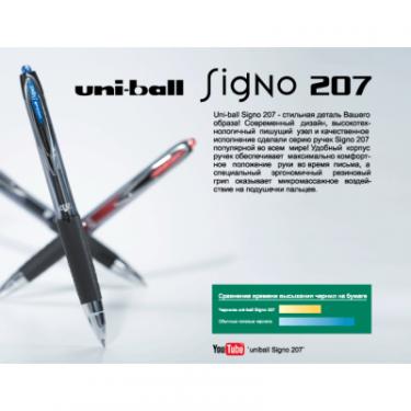 Ручка гелевая UNI автоматична Signo 207 чорний 0,7 мм Фото 3