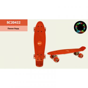 Скейтборд детский A-Toys LED PU 56*15 см червоний Фото