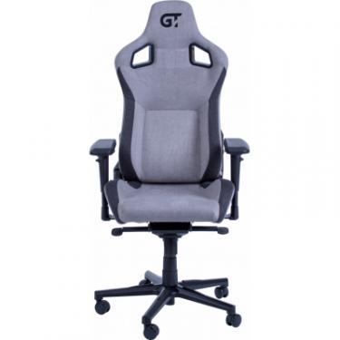 Кресло игровое GT Racer X-8005 Light Grey/Black Suede Фото 1
