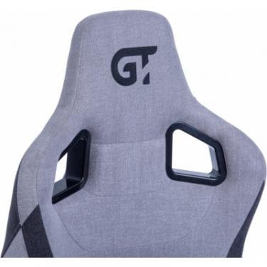 Кресло игровое GT Racer X-8005 Light Grey/Black Suede Фото 3