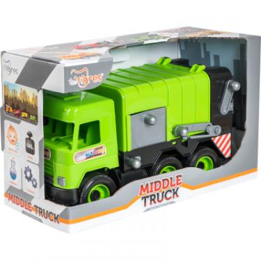 Спецтехника Tigres Авто "Middle truck" сміттєвоз (св. зелений) в коро Фото