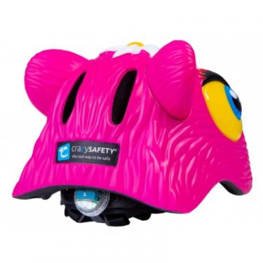 Шлем Velotrade Crazy Safety "Рожевий Леопард" Фото 1