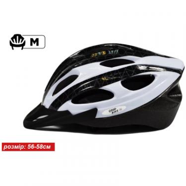 Шлем Good Bike M 56-58 см Black/White Фото 1