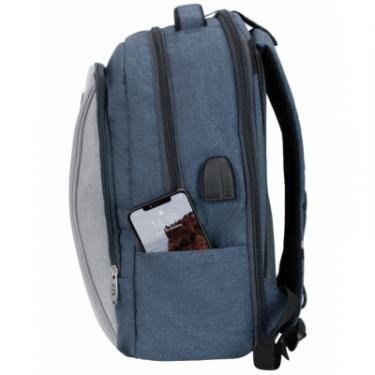 Рюкзак школьный Cool For School 44x32x20 см 28 л Голубо-сірий Фото 5