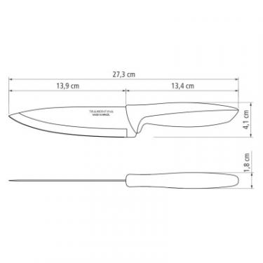 Кухонный нож Tramontina Plenus Light Grey Chef 152 мм Фото 2