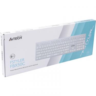 Клавиатура A4Tech FBX50C USB/Bluetooth White Фото 4