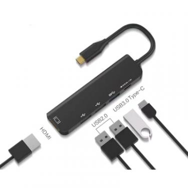 Концентратор XoKo AC-405 Type-C to HDMI+USB 3.0+USB 2.0+Type-C Фото 4