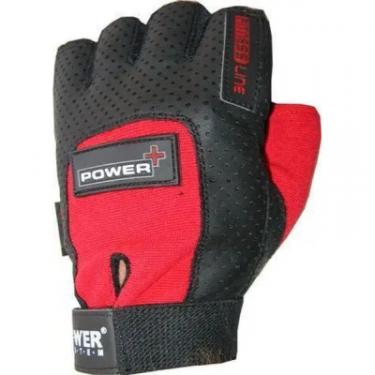 Перчатки для фитнеса Power System Power Plus PS-2500 Black/Red M Фото 1