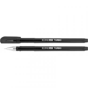 Ручка гелевая Economix TURBO 0,5 мм, чорна Фото