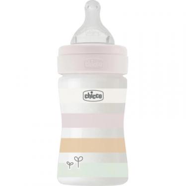 Бутылочка для кормления Chicco Well-Being Colors з силіконовою соскою 0м+ 150 мл Фото
