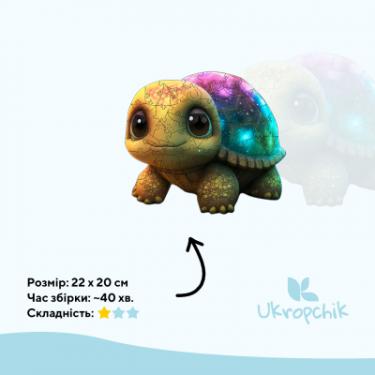Пазл Ukropchik дерев'яний Зіркова Черепаха size - M в коробці з н Фото 1
