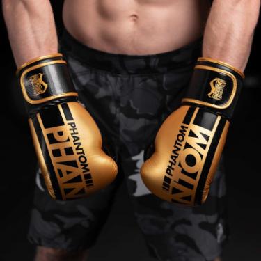 Боксерские перчатки Phantom APEX Elastic Gold 16oz Фото 3