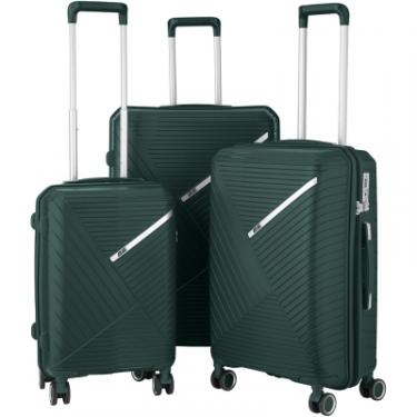 Набор чемоданов 2E Sigma (L+M+S) смарагд Фото