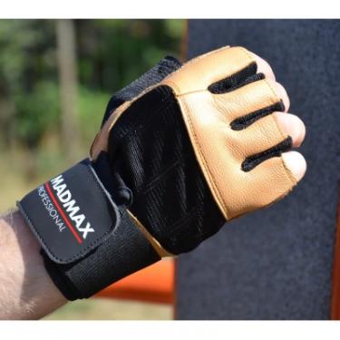 Перчатки для фитнеса MadMax MFG-269 Professional Brown M Фото 2