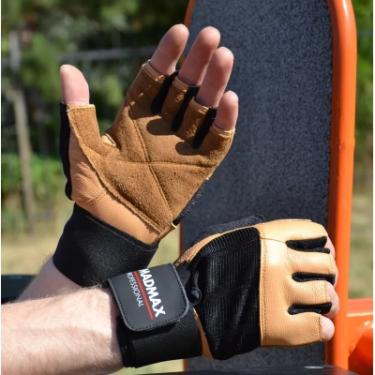 Перчатки для фитнеса MadMax MFG-269 Professional Brown M Фото 5