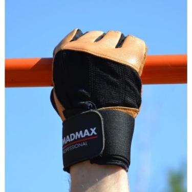 Перчатки для фитнеса MadMax MFG-269 Professional Brown M Фото 8