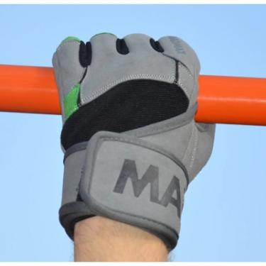 Перчатки для фитнеса MadMax MFG-860 Wild Grey/Green L Фото 9