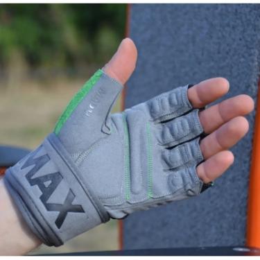 Перчатки для фитнеса MadMax MFG-860 Wild Grey/Green L Фото 3
