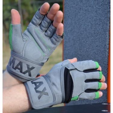 Перчатки для фитнеса MadMax MFG-860 Wild Grey/Green L Фото 4