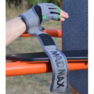 Перчатки для фитнеса MadMax MFG-860 Wild Grey/Green L Фото 8