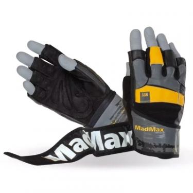 Перчатки для фитнеса MadMax MFG-880 Signature Black/Grey/Yellow L Фото