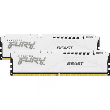 Модуль памяти для компьютера Kingston Fury (ex.HyperX) DDR5 64GB (2x32GB) 5200 MHz Beast White Фото 3