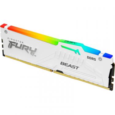 Модуль памяти для компьютера Kingston Fury (ex.HyperX) DDR5 16GB 5600 MHz Beast White RGB Фото 2