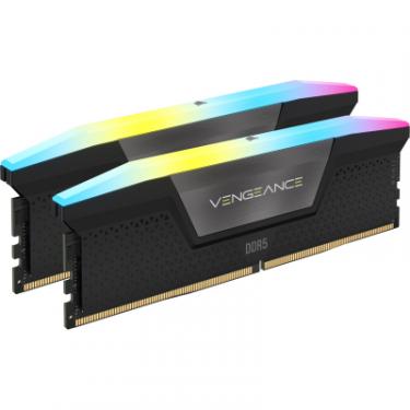 Модуль памяти для компьютера Corsair DDR5 64GB (2x32GB) 6000 MHz Vengeance RGB Black Фото 1