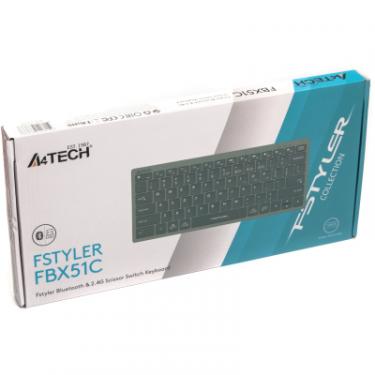 Клавиатура A4Tech FBX51C Wireless/Bluetooth Matcha Green Фото 5