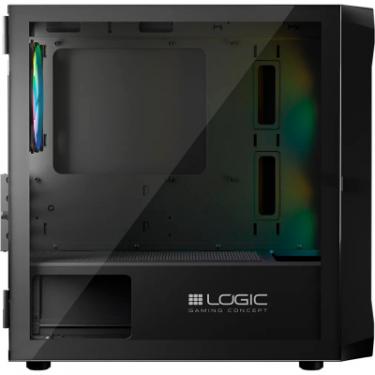 Корпус Logic concept PORTOS MESH+GLASS ARGB fans 3x120mm BLACK Фото 4