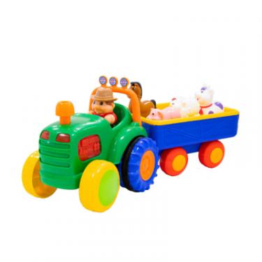Развивающая игрушка Kiddi Smart Трактор з трейлером Фото