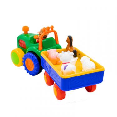 Развивающая игрушка Kiddi Smart Трактор з трейлером Фото 1