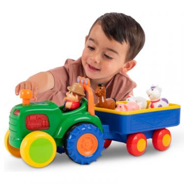 Развивающая игрушка Kiddi Smart Трактор з трейлером Фото 4