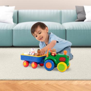 Развивающая игрушка Kiddi Smart Трактор з трейлером Фото 7
