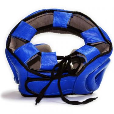 Боксерский шлем Thor 705 S Шкіра Синій Фото 2