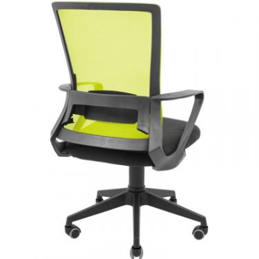 Офисное кресло Richman Робін Пластик Піастра Сітка чорна + зелена Фото 3
