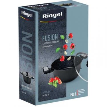 Кастрюля Ringel Fusion Black 2.3 л із кришкою Фото 4