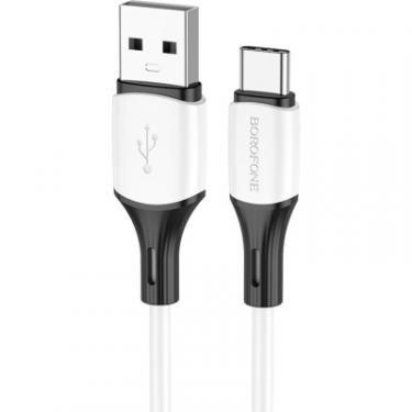 Дата кабель BOROFONE USB 2.0 AM to Type-C 1.0m BX79 3A White Фото