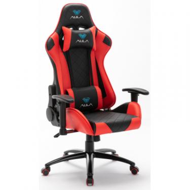 Кресло игровое Aula F1029 Gaming Chair Black/Red Фото 4