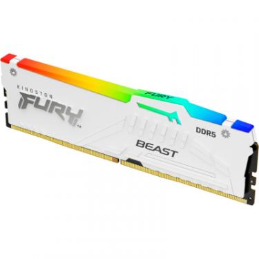 Модуль памяти для компьютера Kingston Fury (ex.HyperX) DDR5 16GB 5600 MHz FURY Beast White RGB Фото 1