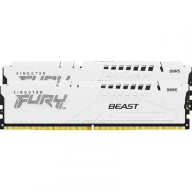 Модуль памяти для компьютера Kingston Fury (ex.HyperX) DDR5 64GB (2x32GB) 6000 MHz FURY Beast White Фото 2