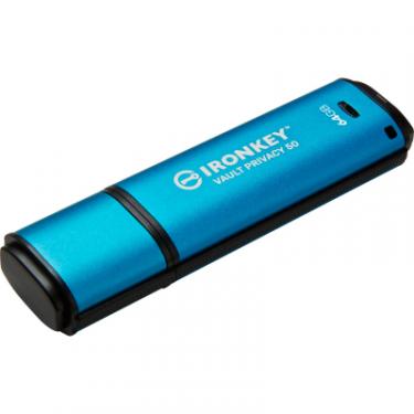 USB флеш накопитель Kingston 64GB IronKey Vault Privacy 50 Blue USB 3.2 Фото 1